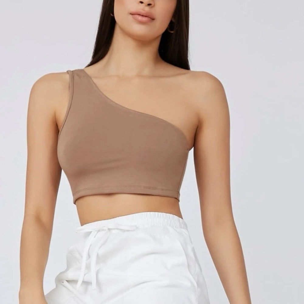 Off one shoulder crop top